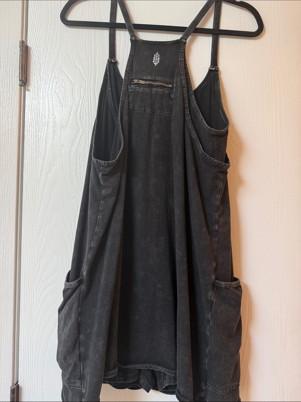 NWOT Free People Movement Logo Hotshot Black Tank Mini Dress with Shorts Large - Picture 9 of 10